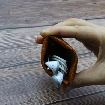 Unisex PU Zipperless Kovanec Dame Torbici Kovanec Denar za Kartico sim Tipka za USB Kabel, Slušalke Vrečko za Shranjevanje Otrok Dekle Darilo